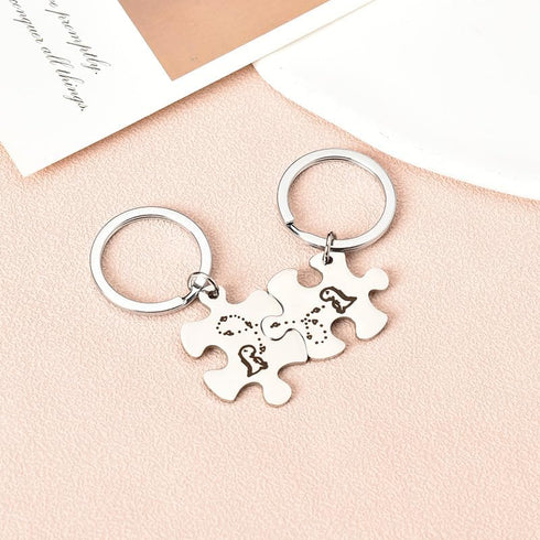 Dinosaur Keychains for Couples Gifts for Boyfriend Husband Anniversary Birthday Gift from Wife Girlfriend Valentines Day Christmas Gift for Dinosa...