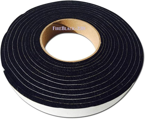 Fireblack 316 1" x 3/16" x 15 ft Black Smoker BBQ Cook Chamber Gasket...