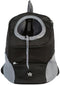 pet carrier backpack for small, medium and large dogs, adjustable breathable oxford fabric with mesh window and safety belt (Black, Small)...