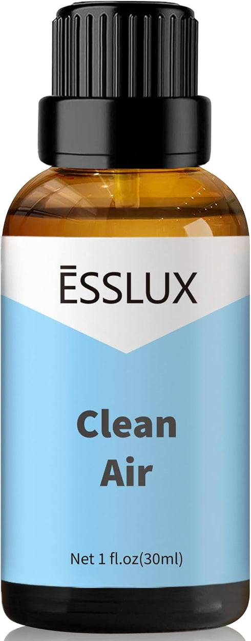 Clean Air Fragrance Oil - ESSLUX Aromatherapy Essential Scented Oils for Diffuser, Massage, Soap, Candle Making Scents, Perfume, Home Fragrance, 3...