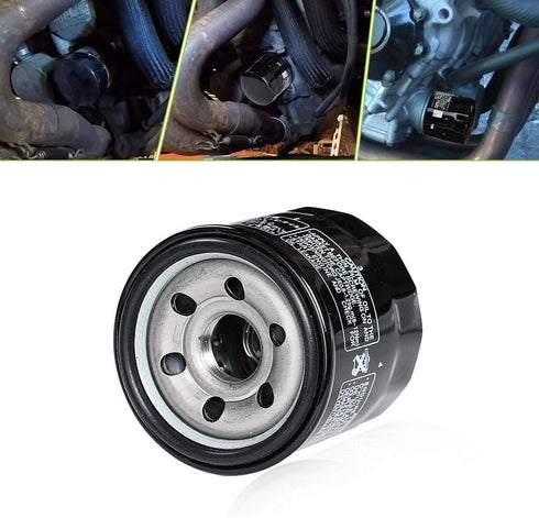 HIFROM Oil Filter Replacement for Suzuki GSXR 600 750 1000 1300 Hayabusa AN650 LTF400F LTA400F GSF650 VLR1800 VL800 SFV650 GSR750 SV650 GSF1250 VS...