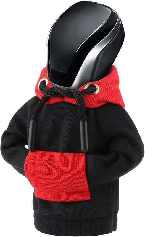 Gear Shift Hoodie, Upgraded Universal Hoodie Car Gear Shift Cover, Funny Shifter Hoodie, 5.9 Inch Car Shifter Stick Protector Decoration(Mixed Bla...