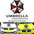 Reside nt Evi l Car Front Cover Decal Umbrella Corporation Logo Sticker Auto Body Vinyl Sticker for Vehicles(Style K - Black fonts-1pcs-19.7in)...