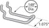 Azar 701140 Safety Metal 4-Inch Loop Hook, 50-Piece Set...