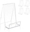 TRIMOU Clear Acrylic Book Stand with Ledge - Display Easel for Books, Pictures, Albums, Comic Books, CDs, Artworks, Tablets or Other Items (Small)...