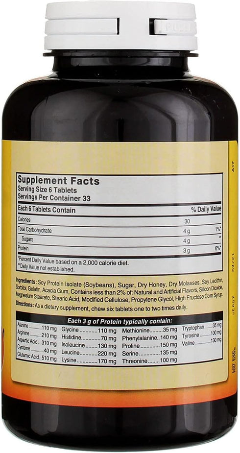 Nature's Blend Protein Tablets Honey Flavor 200 Tabs...
