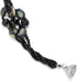 COOLSTEELANDBEYOND Black Crystal Beaded Choker Necklace, Twisted Multi-Strand Design, Statement Necklace Choker Collar...