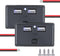 Cllena Dual USB Charger Socket Power Outlet Panel with Switch, 12V-24V 4.8A Dual Port Quick Car Charger for Car RV Camper Marine Boat Automotive A...