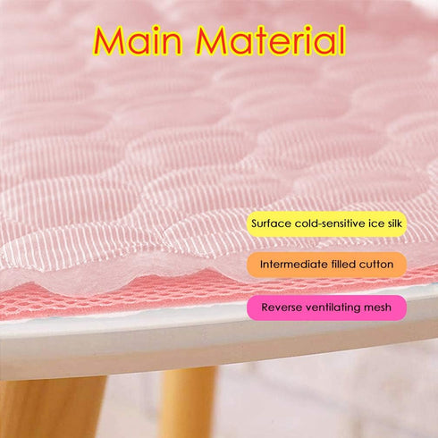 Pet Cooling Mat for Dog Cat Washable Cooling Pad, Reusable Ice Silk Dog Self Cooling Mat, Pet Sleeping Pad Blanket for Pet Beds Kennels Couches So...