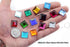 Flat Back Square Acrylic Rhinestones 15mm Plastic Gems Costume Jewels Embelishments for Jewelry Making - 30 Pieces (Gold Topaz H107)...
