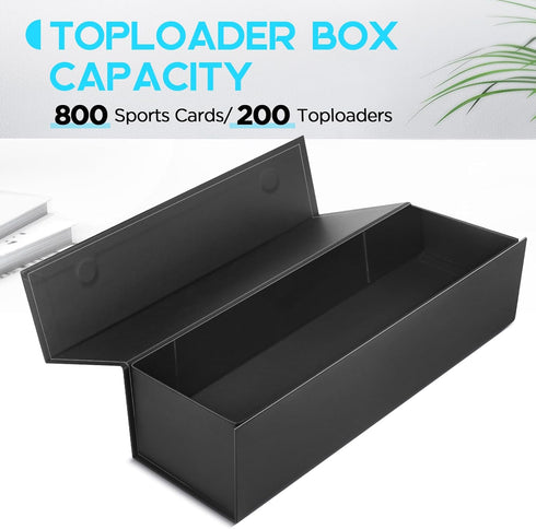 Trading Card Storage Box, Toploader Storage Box, Trading Card Holder Toploader Hobby Box for 800 Count Cards - 1 PACK...