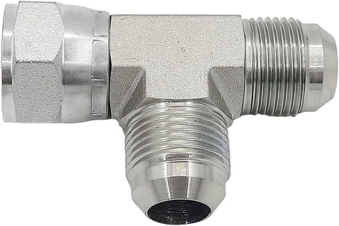 (2-PACK) 6602-06-06-06 HydraulicHoseAdapterFitting3/8"MaleJIC 37°Flare(9/16-18UNF)×3/8"FemaleJIC37°Swivel(9/16-18UNF)×3/8"Male JIC37°Flare(9/16-18...