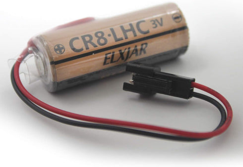 elxjar (2-Pack) 3V 3000mAh Lithium Battery Replacement for Fuji FDK CR8.LHC 17430, Toto CR8-LHC TH559EDV410R, TEL3GMY-60, THP3053 Back-Up Batterie...