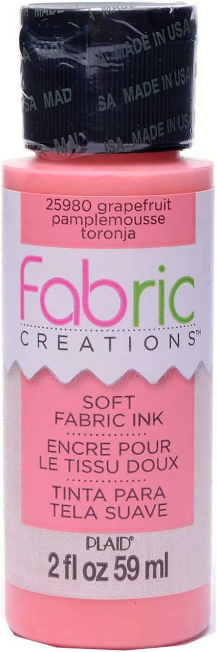 Fabric Creations Fabric Ink in Assorted Colors (2-Ounce), Grapefruit...