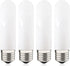 40W Equivalent T10 LED Light Bulb, Deep Frosted Glass Cover Dimmable T30 Invisible Filament Edison Bulb, Daylight White 5000K, 4 Watt E26 Base Mil...