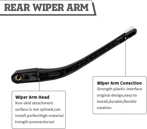 Rear Wiper Arm Blade Nut Set Replacement for Chrysler 300,Dodge Magnum 2005-2009,Nitro 2007-2009,Rear Wiper Cover Accessories Assembly, Wiper Cap ...
