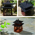 GANAZONO Mini Pagoda Statue Miniature Japanese Garden Pavilion Aquarium Fish Tank Micro Landscape Ornament for Fairy Garden Accessories S...