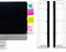 Quadow Monitor Message Board/Computer Monitors Side Panel/Notes Memo Board Message for Monitors,1Set (Left & Right) (with Phone Holder)...