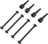 ShareGoo Steel Drive Shaft & Wheel Stub Axle Dogbones Adapter Axle Hub Compatible with WLtoys A959 A969 A979 K929 1/18 RC Car Buggy...