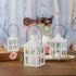 Kate Aspen Rustic Farmhouse Decor White Candle Holder Lantern Decorative (7.5 Inch), Wedding Decoration, Centerpiece Table Decorations, Home Decor...
