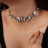 Missgrace Boho Women Dainty Chunky Short Rhinestones Prom Choker Necklaces for Women Luxurious Bar Choker Necklace for Women...