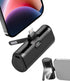 Small Portable Battery Charger for iPhone, Little Battery Pack with Metal Stand/100%-0% LCD Display/Back LED Flashlight Mini Power Bank Charger fo...
