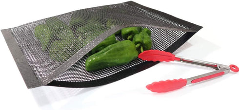 Bluedrop Large BBQ Mesh Bags Non Stick Toaster Baking Bags Barbecue Mat Outdoor Picnic Tool 30x40CM Pack of 2...
