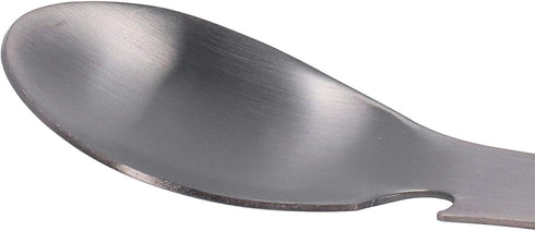 Camping Eating Utensils, 5 in 1 Utility Tactical Spork Portable Stainless Steel Fork Spoon BBQ Cutlery with Sawtooth Multifunctional Bottle Opener...