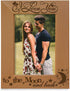 KATE POSH I Love You to The Moon and Back Engraved Natural Wood Picture Frame, Couples in Love Gifts, Valentine's Day, Engagement, Wedding (5x7-Ve...