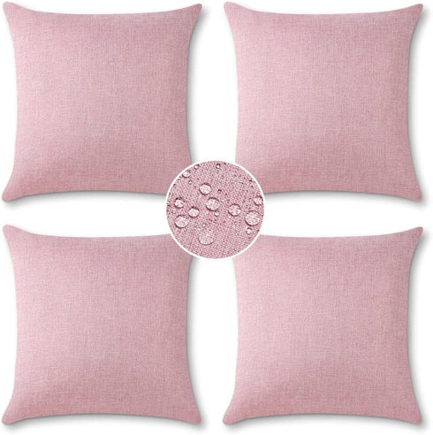 OTOSTAR Outdoor Waterproof Throw Pillow Covers Garden Decorative Cushion Case Pillow Covers Square Outdoor Pillowcases Patio Pillows for Couch Sof...