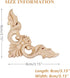MUXSAM 4Pcs Wood Carved Appliques Onlays, Unpainted Little Wooden Corners Flower Carvings Decals for Mirrors Cabinets Walls Doors Chests Dressers ...