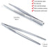 12 Inch Kitchen Tweezers Fine Tweezer Tongs, MSY BIGSUNNY Stainless Steel Food Tweezers Multi-function Precision Serrated Tips Cooking Tongs Kitch...