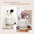 GeLive White Cow Ceramic Succulent Planter Tabletop Animal Plant Pot with Drainage Tray Indoor Cow Stuff Pen Pencil Brush Holder Desk Organizer De...