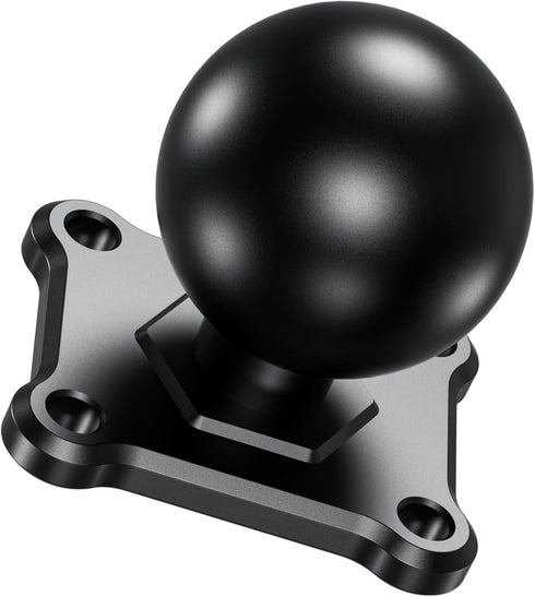 BRCOVAN 1.5'' Ball Mount Base with Aluminum Alloy 4-Hole AMPS Square Plate & 1.5'' TPU Ball Adapter Compatible with RAM Mounts C Size 1.5 Inch Bal...