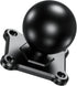 BRCOVAN 1.5'' Ball Mount Base with Aluminum Alloy 4-Hole AMPS Square Plate & 1.5'' TPU Ball Adapter Compatible with RAM Mounts C Size 1.5 Inch Bal...