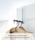 Yamazaki Alloy Steel Home 7162 Over The Door Hooks - Folding Hanging Coat Rack, Black...