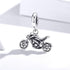 VOROCO Sterling Silver Charm for Bracelets Motorcycle Bicycle Truck Bus Car Charms Bead Transportation series for Woman men Girl Jewelry Gifts...