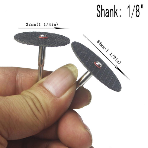 ?????? ???? 24 Pcs Resin Cut Off Discs, 1/8 Inch Shank Aluminum Cut Off Wheel for Rotary Tool Includes Dremel (32mm & 38mm)...