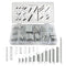 200Pcs 20 Kinds Zinc Plated Steel Coil Spring Wire Metal Extension and Compression Spring Repair Tool Assortment Kit...