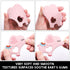 Soft Pink Elephant Teether Toy for Babies 0-6/6-12 Months Silicone Chew Teething Toy,2pcs Baby Pacifier for Gift...