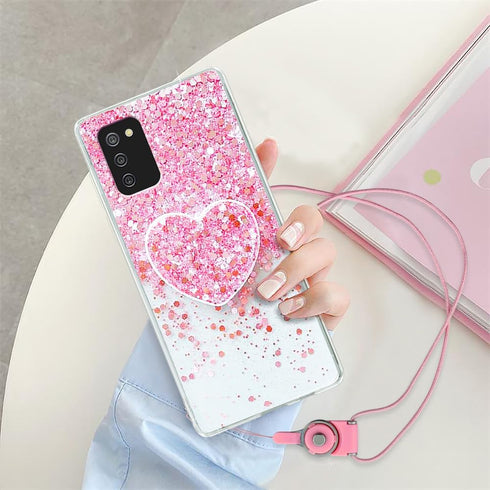 for Samsung Galaxy A02S Phone case, Galaxy A02S Flash Phone case, Suitable for Girls and Women, Soft TPU Cushion to Protect The Cute Phone case, w...