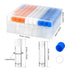 100PCS 2ml Plastic Small Vials with Screw Caps Sample Tubes Cryotubes,PP Material, Free from DNase, RNase, Human DNA...