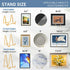 Plate Holder Easel Display Stand - 3 inch Metal Plate Stands for Display - Tabletop Picture Stand - Gold Iron Easels for Display Pictures | Photo ...