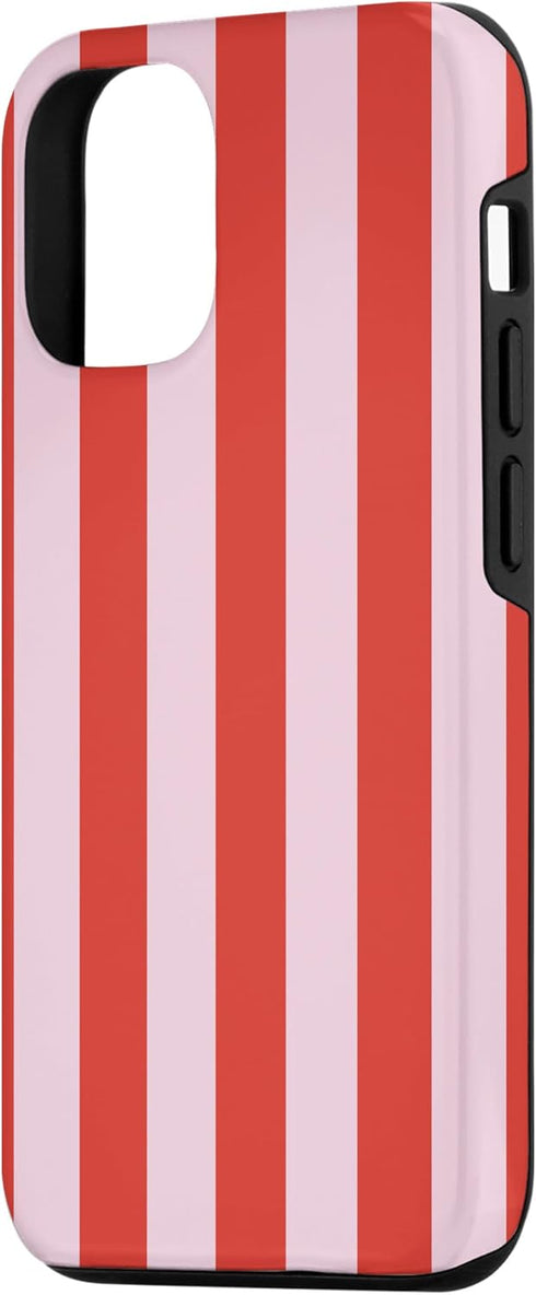 iPhone 13 Pro Red and Pink Stripes. Case...