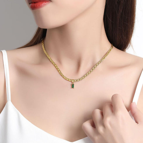 18K Gold Filled Vintage Choker Necklace Women Choker Necklace Waterproof Gold Gift for Women Necklace Jewelry Anti Tarnish Gemstone Zircon Necklac...