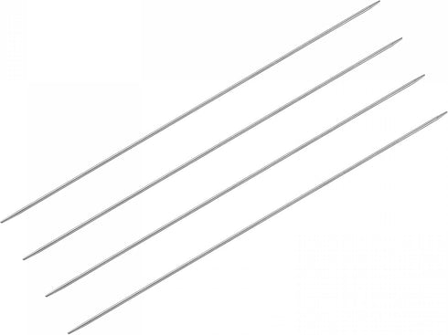 uxcell 2 Pairs Knitting Needle Set, 2.0mm Diameter 9.84 Inches Length Stainless Steel Double Pointed Sweater Needles for Handmade Projects DIY Kni...