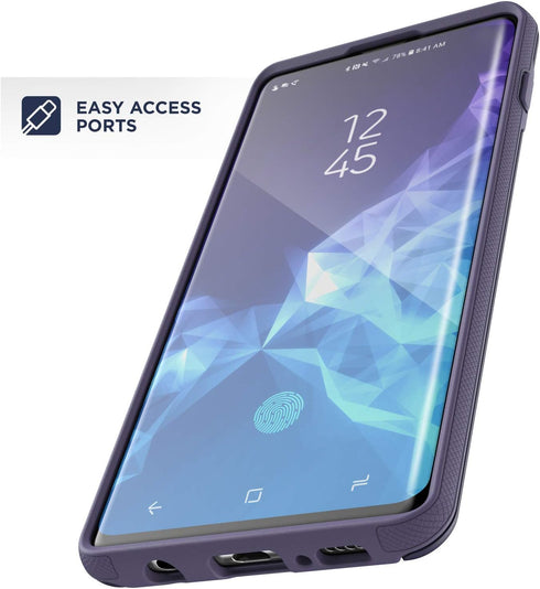 ENCASED Galaxy S10 Wallet Case (2019 Phantom) Ultra Protective Cover with Card Holder Slot (3 Credit Cards Capacity) for Samsung Galaxy S10 - Purp...