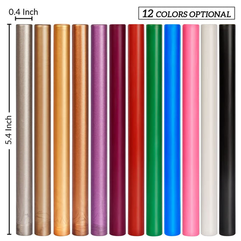 16PCS Glue Gun wax seal sticks for Wax Seal Stamp, Champagne, Great for Wedding Invitations, Cards, Envelopes? Wine Packages...