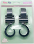 EMILYSTORES Princess Prince Stroller Hooks for Buggy Or Baby Carrier Or Bike Bicycle Or Car Headrest 1Pair...