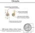 Austrian Crystal Halo Round Drop Leverback Earrings for Women 14K Rose Gold Plated Hypoallergenic Jewelry...